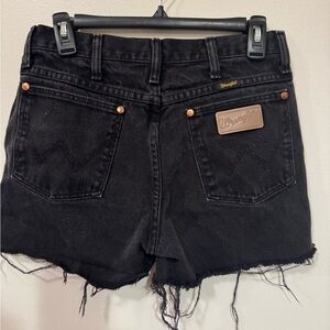 Wrangler Women's Black Denim Shorts
